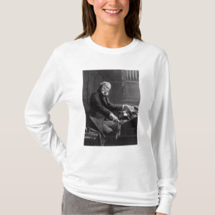 Camiseta Cesar Franck no console do órgão
