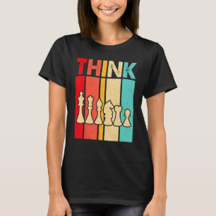 Camiseta Cess THINK Legal Vintage Chess Player Pun Cote