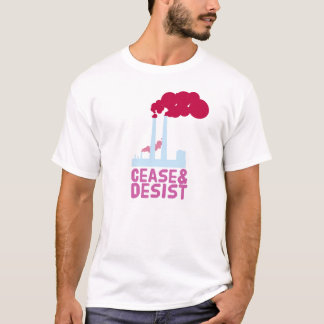 Camiseta Cesse & desista poluição