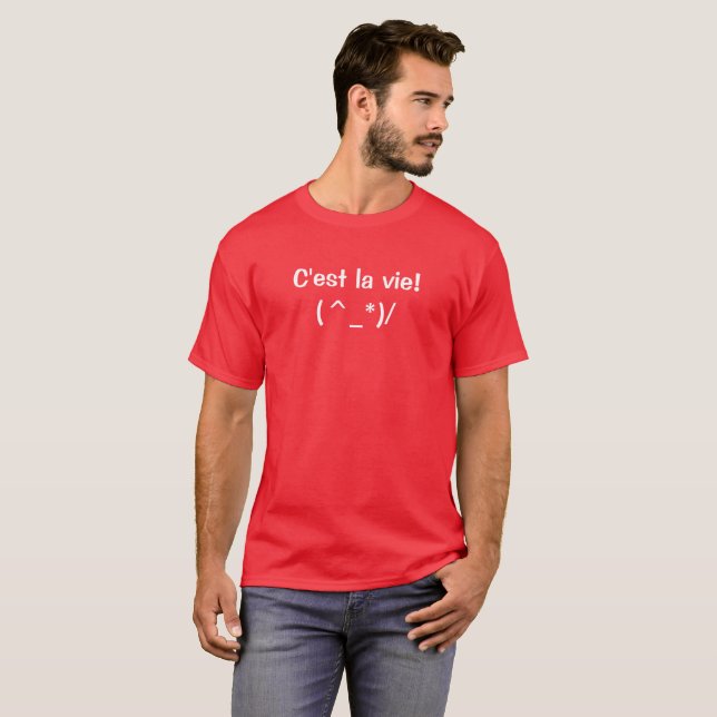 Camiseta C'est la vie t-shirt - Adicionar imagens e texto! (Frente Completa)