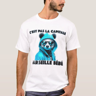 Camiseta C'est pas la capitale c'est marseille bé marseil