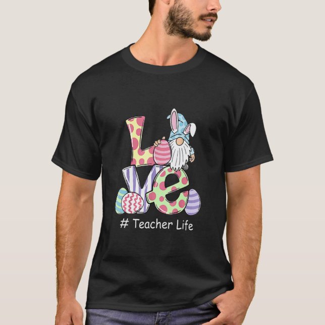 Camiseta Cesta de Caça a Ovos de Páscoa da Vida de Professo (Frente)