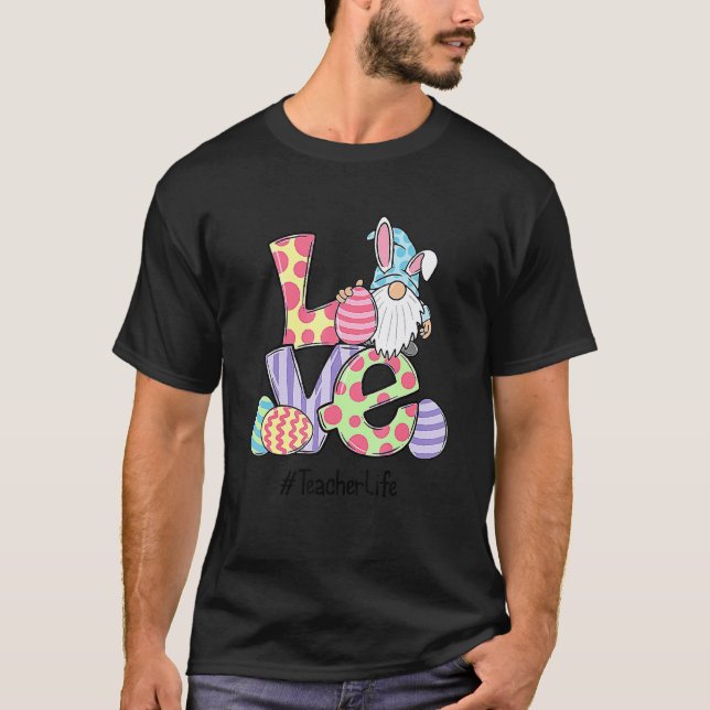 Camiseta Cesta de Caça ao Ovo de Páscoa da Vida de Professo (Frente)