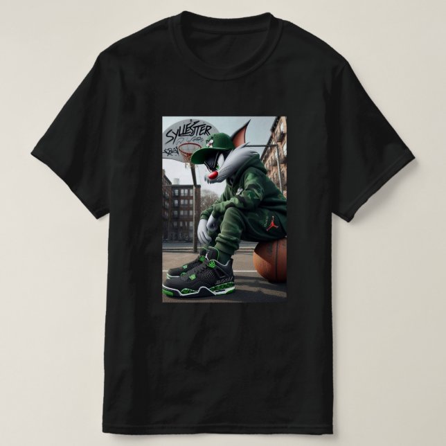 CAMISETA CESTA DE GATO (Frente do Design)