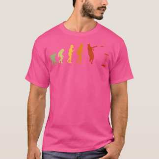 Camiseta Cesta de Golfe de Disco Evolução Engraçado Frolf