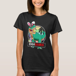 Camiseta Cesta de Ovos de Coelhinhos de Páscoa Dagassaurus