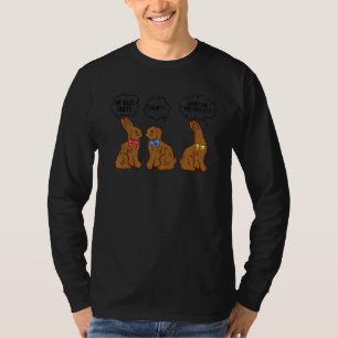 Camiseta Cesta de Páscoa de coelho de chocolate Meu Bumbum 