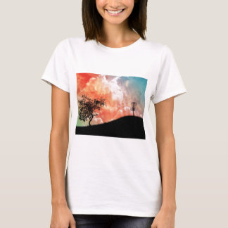 Camiseta Cesta Em Uma Colina