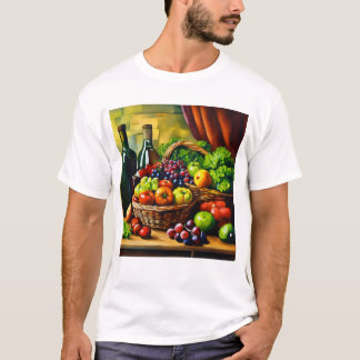 Camiseta cesto de fruta da cozinha