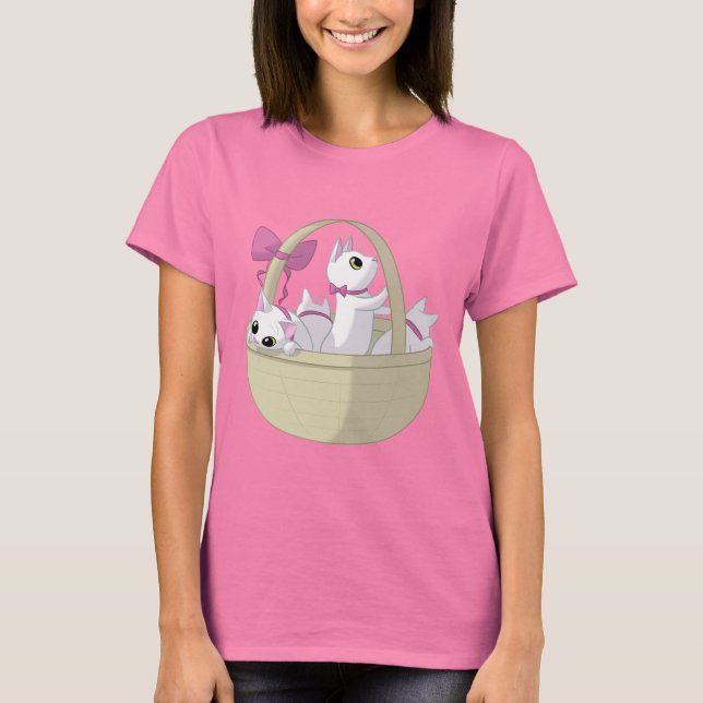 Camiseta Cesto de gatinhos (Frente)