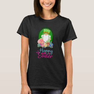 Camiseta Cesto de Ovos Gnomo felz pascoa Primavera da anã v