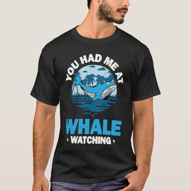 Camiseta Cetacean Orca Whale Watching  4 (Frente)