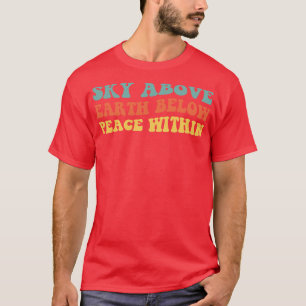 Camiseta Céu Acima da Terra Abaixo da Paz Em IV