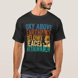 Camiseta Céu Acima Terra Abaixo Paz Interior  Meditação Iog