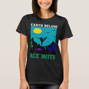 Camiseta Céu Acima Terra Abaixo Paz Interior Yoga Trilha Hi