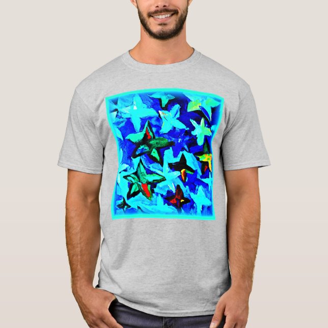 Camiseta Céu Azul da Noite Estrelada. Comprar Agora (Frente)