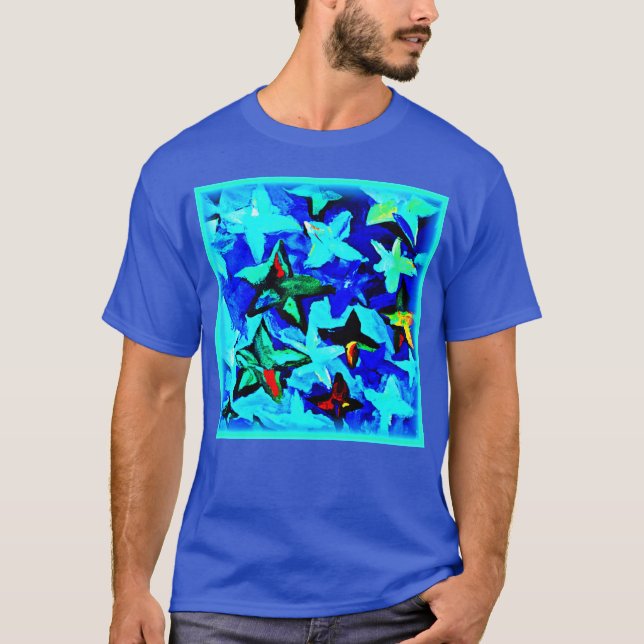 Camiseta Céu Azul da Noite Estrelada. Comprar Agora (Frente)