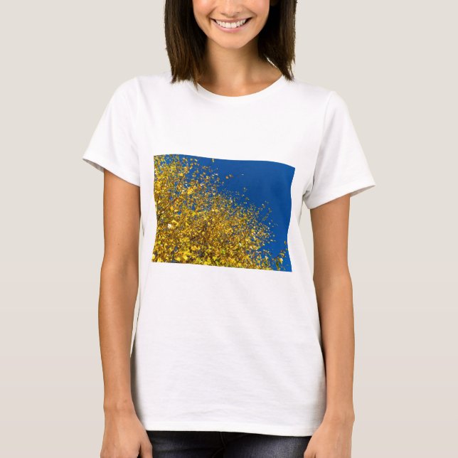 Camiseta Céu azul do outono (Frente)