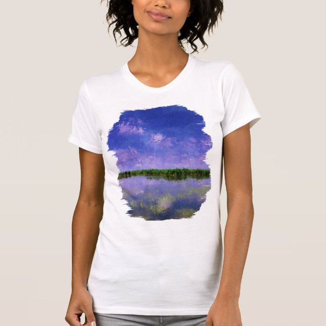Camiseta Céu azul e água (Frente)
