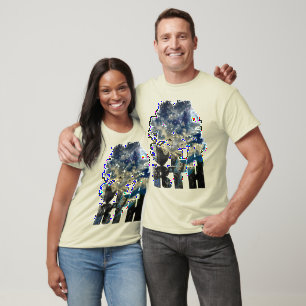 Camiseta Céu Azul Escuro