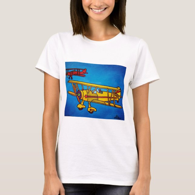 Camiseta Céu azul por Piliero (Frente)