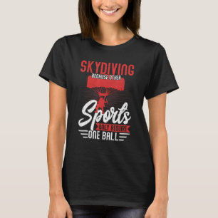 Camiseta Céu Divertido de Paraquedismo Outros Esportes Requ