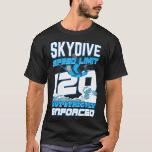 Camiseta Céu Divertido Limite de Velocidade Não Cumprido Sa