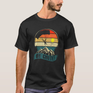 Camiseta Céu Engraçado de Paracaidismo Saltando Queda Livre