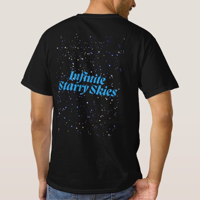 Camiseta Céu estrelado infinito (Verso)