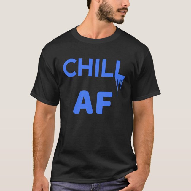 Camiseta Céu Gelo AF Pingentes Atitude Positiva (Frente)