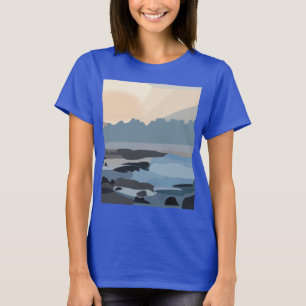 Camiseta Céu Mar Oceano Natureza 