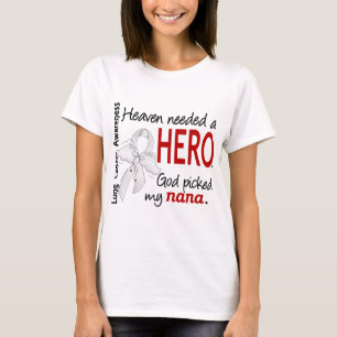 Camiseta Céu necessário um câncer pulmonar de Nana do he