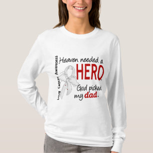 Camiseta Céu necessário um câncer pulmonar do pai do her