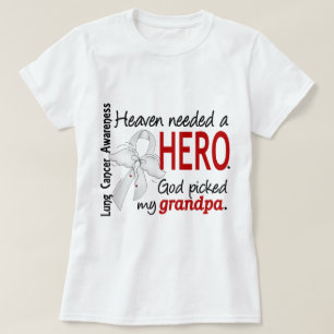 Camiseta Céu necessário um câncer pulmonar do vovô do h