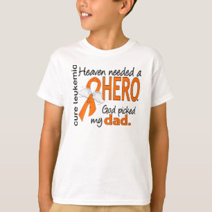 Camiseta Céu necessário uma leucemia do pai do herói