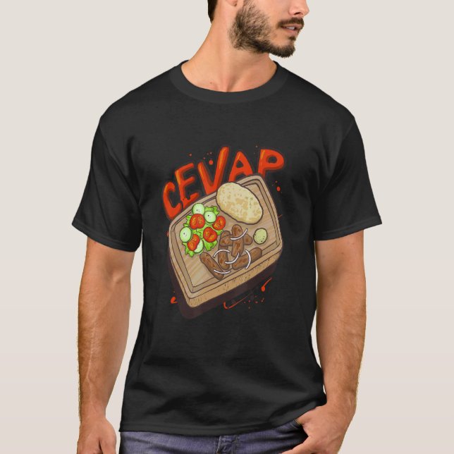 Camiseta Cevap Serbian Grill Sausages Cevapi 2 (Frente)