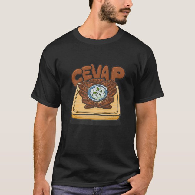 Camiseta Cevap Serbian Grill Sausages Cevapi Croatian Food (Frente)