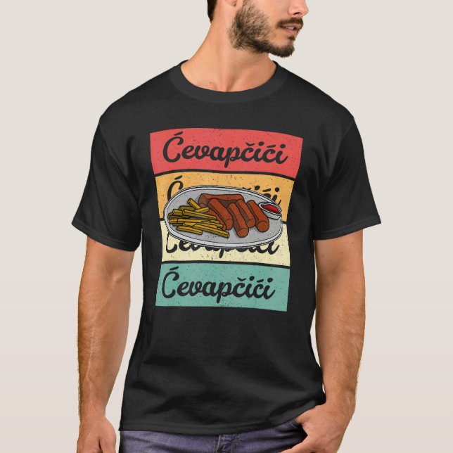 Camiseta Cevapcici Kebab Balkan cuisine 17 (Frente)