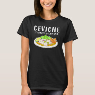 Camiseta Ceviche Marisco Peruano Boa Ideia