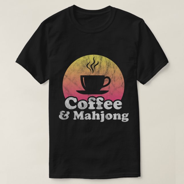 Camiseta CF Café e Mahjong (Frente do Design)