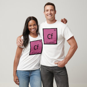 Camiseta Cf - Carne em Conserva Química Símbolo da Tabela P