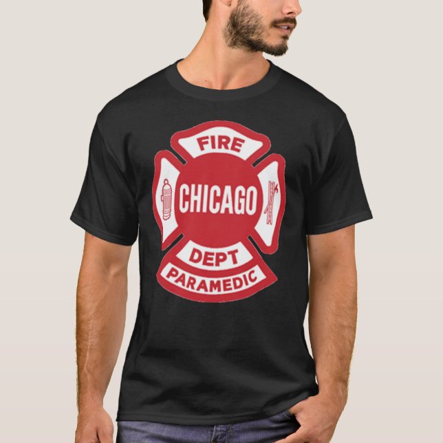 Camiseta CFD Chicago Fire Department Paramedic Classic T- (Frente)