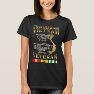 Camiseta CH 21 Shawnee h21 helicopter Vietnam veteran