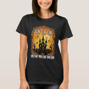 Camiseta Ch Meow Castelo Assombrado de Halloween_1