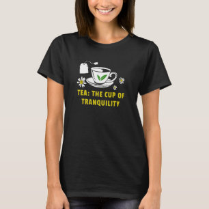 Camiseta Chá A Taça De Tranquilidade Com Saco De Chá E Taça