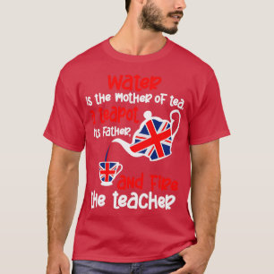 Camiseta chá amante chá bebedor hora 6