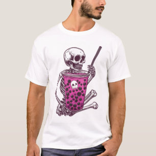 Camiseta Chá Bubble de Esqueleto