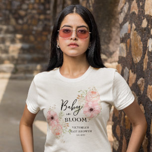 Camiseta Chá de Bebê Baby in Bloom