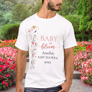 Camiseta Chá de Bebê Flor Silvestre