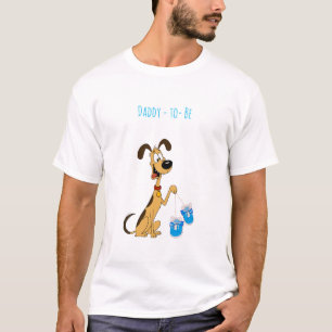 Camiseta Chá de Bebê Menino Rico o Cachorro Papai Futuro